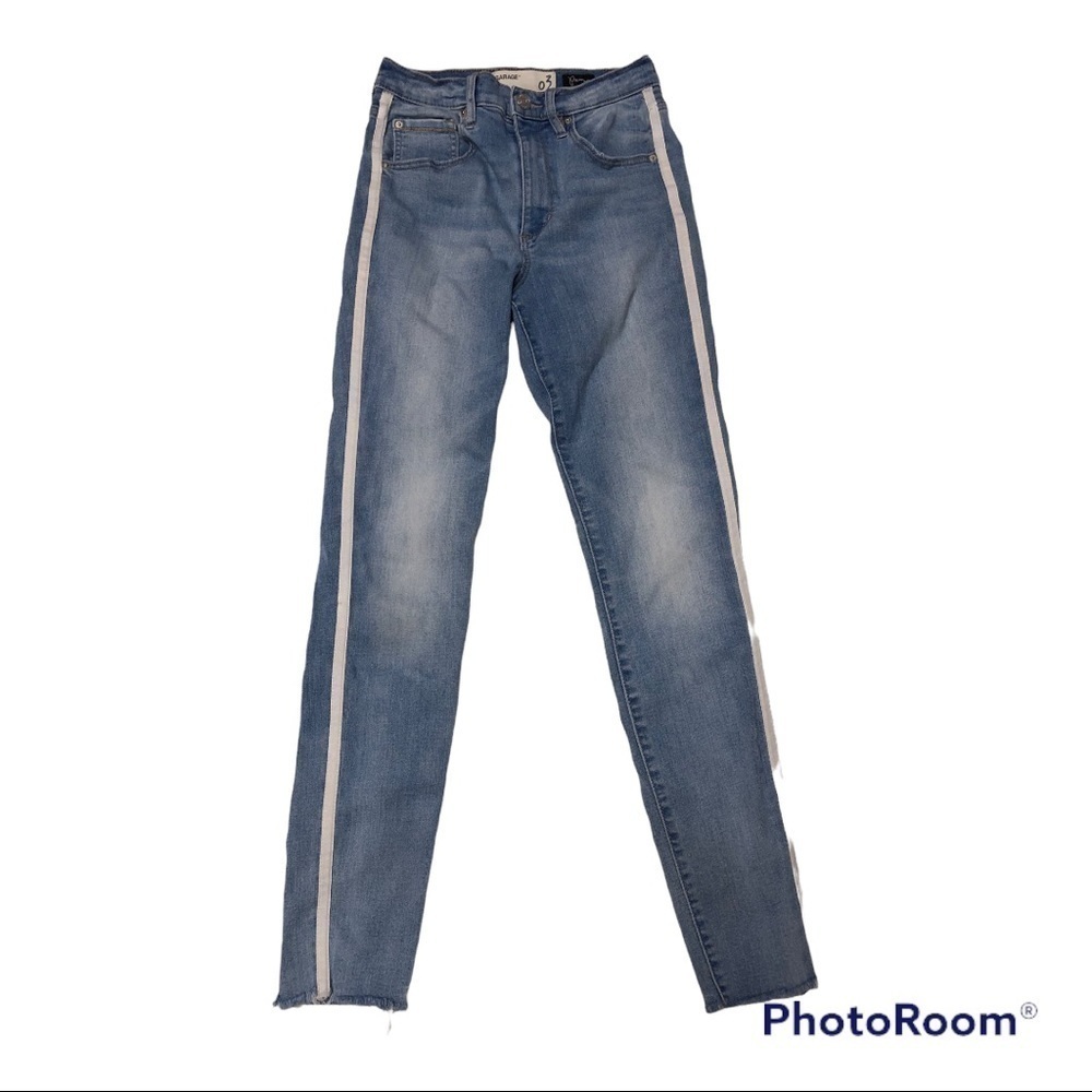 GARAGE PREMIUM TUXEDO HIGH WAIST SKINNY JEANS